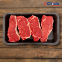 Bandeja de Isopor Rasa Preta P/ Carne Açougue B2R - 400 Unidades
