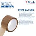 Fita Adesiva Marrom P/ Embalagem 70mm x 50mt - 3 Unidades