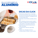 Marmitinha Bandeja Alumínio DSM Retangular 135ML P/ Doces - 100 Unidades