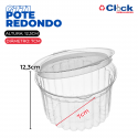 Pote Estriado Doces Amendoim Tampa Articulada 500ml G771 - 200 Unidades