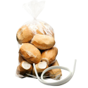 Fecho Arame Amarrilho Lacre Plástico Branco P/ Pão 8cm - 20KG