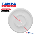 Tampa Isopor Térmica Pote Redondo Bowl Darnel 12oz 16/24/32 oz - 500 Unidades