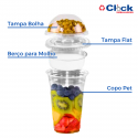 Copo da Felicidade Salada Pet 380ML - 50 Unidades