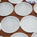 Prato Branco Raso 26CM- 25 Pacotes C/ 100 Unidades