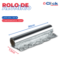 Rolo Bobina Papel Folha Alumínio Frango 30cm X 7.5mts - 25 Unidades