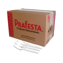Colher de Sobremesa Cristal - 20 Pacotes com 50 Unidades
