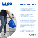 Saco de Lixo P/ Embalar Azul 100LTS - 100 Unidades
