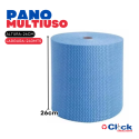 Rolo Pano Multiuso Perfex 26cm x 240mts Picotada Limpeza Extrusa-Pack - 600 Panos