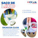 Saco P/ Lixo Branco 40LTS - 100 Unidades