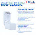 Dispenser Saboneteira Banheiro C/ Reservatório Nobre New Classic Branco