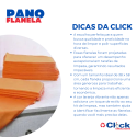 Pano Flanela Laranja Caebi P/ Limpeza Geral 38x58 Grande - 12 Unidades