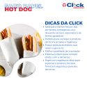 Saco Papel Mono Branco Liso Hot Dog 30g - 500 Unidades