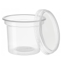Pote PP Redondo Descartável c/ Sobretampa Danubio 350ml - 432 Unidades