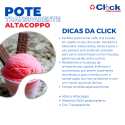Pote Transparente 100ML - 20 Pacotes de 100 Unidades