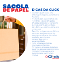 Sacola Papel Kraft Resistente com Alça Liso P Delivery Presente 23x13x33 Magia Paper - 10 Unidades