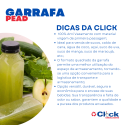 Garrafa Plástica Quadrada PET Descartável Caldo De Cana 500ml Tampa Preta - 100 unidades