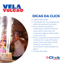 Vela Vulcão Estrelada Champagne Bolo Festa Aniversário