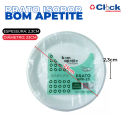 Prato isopor Raso 23cm Descartável Churrasco BPR-23 - 25 Unidades