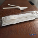 Kit Garfo e Faca + Guardanapo Descartável Reforçado New York Churrasco - 50 Unidades