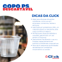 Copo PS Descartável 50ML Transparente Copoplast Água Café - 100 Unidades