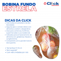 Bobina Saco Transparente Plástico Fundo Estrela Hortifruti 29 x 40 ( P ) - 6 Rolos
