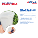 Tampa Plástica Transparente P/ Copo TPT 120 180 - 100 Unidades