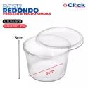 Pote Descartável Redondo Doce C/ Sobretampa 200ML - 24 Unidades