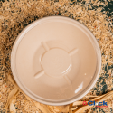 Tampa Plástico P/ Pote Cumbuca Bowl 1000/1300ML PET - 25 Unidades