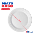 Prato Raso Branco Descartável PR-15 15cm Festa Sobremesa Copomais - 10 Unidades