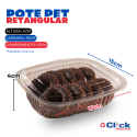 Pote Marmita Descartável Retangular Articulada 750ml PF92 - 200 Unidades