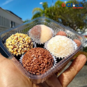 Embalagem P/ Doces e Salgados Quadrado C/ Tampa 200ML G650 - 300 Unidades