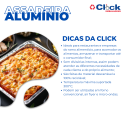 Assadeira Forma Descartável Alumínio Retangular 6400ml Thermoprat - 4 Unidades