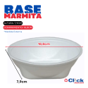 Base para Marmita Isopor BM104Q 1100ML Bom Apetite - 100 Unidades