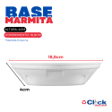 Base para Marmita Isopor BM100Q 500ML Bom Apetite - 100 Unidades