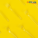 Garfo de Sobremesa Cristal - 50 Unidades