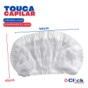 Touca Descartável Redinha TNT Branca Vabena - 100 Unidades