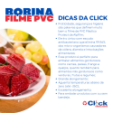 Rolo Bobina Plástica Filme PVC Amarelo Alpfilm 60cm x 1000mts