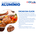 Assadeira Forma Descartável Alumínio Oval 4000ml Thermoprat - 12 Unidades