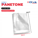 10 Kit Panetone 500G Natal Fim de Ano Forma. Saco Transparente PP e Fecho