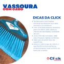 Vassoura Multiuso Pro Azul COM Cabo
