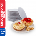 Disco de Isopor Liso EPS Pizza Bolo Frios Torta 18CM - 400 Unidades