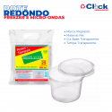 Pote Descartável Redondo C/ Sobretampa 250ML - 20 Pacotes com 25 Unidades