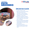 Pote Diamante Doces Amendoim Tampa Articulada 500ml G771D - 200 Unidades