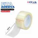 Fita Adesiva Cristal P/ Embalagem 70mm x 50mt - 3 Unidades