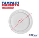 Kit Marmitex Redonda Isopor BM100Q Branca 500ml + Tampa 100un