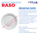 Prato Branco Raso 26CM- 10 Unidades