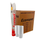 Copo Plástico Descartável Branco 50ml Café Água Econopot - 5000 Unidades