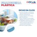 Embalagem Plastica Frangueira Branco P/ Frango Assado C/ Tampa - 100 Unidades