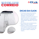 Envelope Segurança P/ Correio Impresso Reforçado Envio (25X36+3 aba) - 100 Unidades