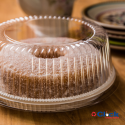 Embalagem Boleira Plástica Mini Torta Bolo Média Base Branca Eco 32M Ecoplast - 100 Unidades